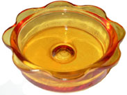 Jcupd Replacement Glass Dish Feeder - Orange