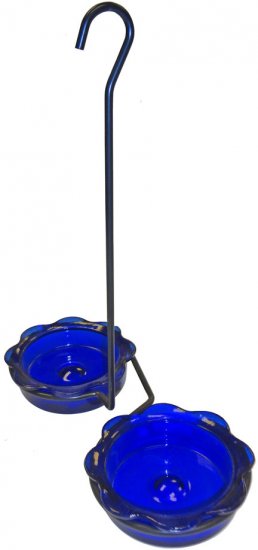 Mwfwhd Double Dish Feeder - Blue