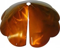 Sb8sec Cone Scalloped Edge Squirrel Baffle - Copper Tint