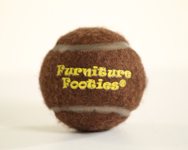 F2cb-16 2 In. Brown Precut Tennis Balls With 45 Mm Slit Cut - 16 Count