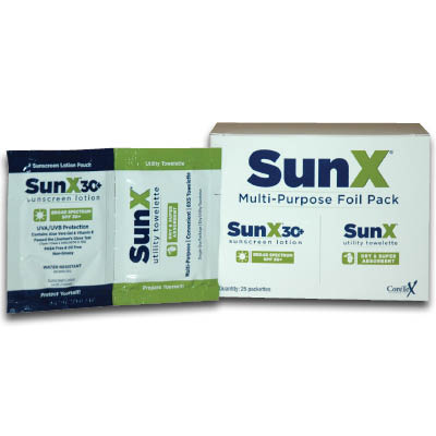 922-00144bx25 Sunscreen Spf 30 Towelettes, Box Of 25