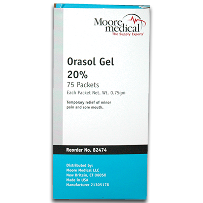 922-00270bx75 Orasol Gel Packets 0.75 Gm, Box Of 75