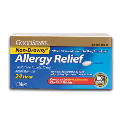 922-90582 Allergy Relief Non-Drowsy 10 mg Tablets, Box of 30