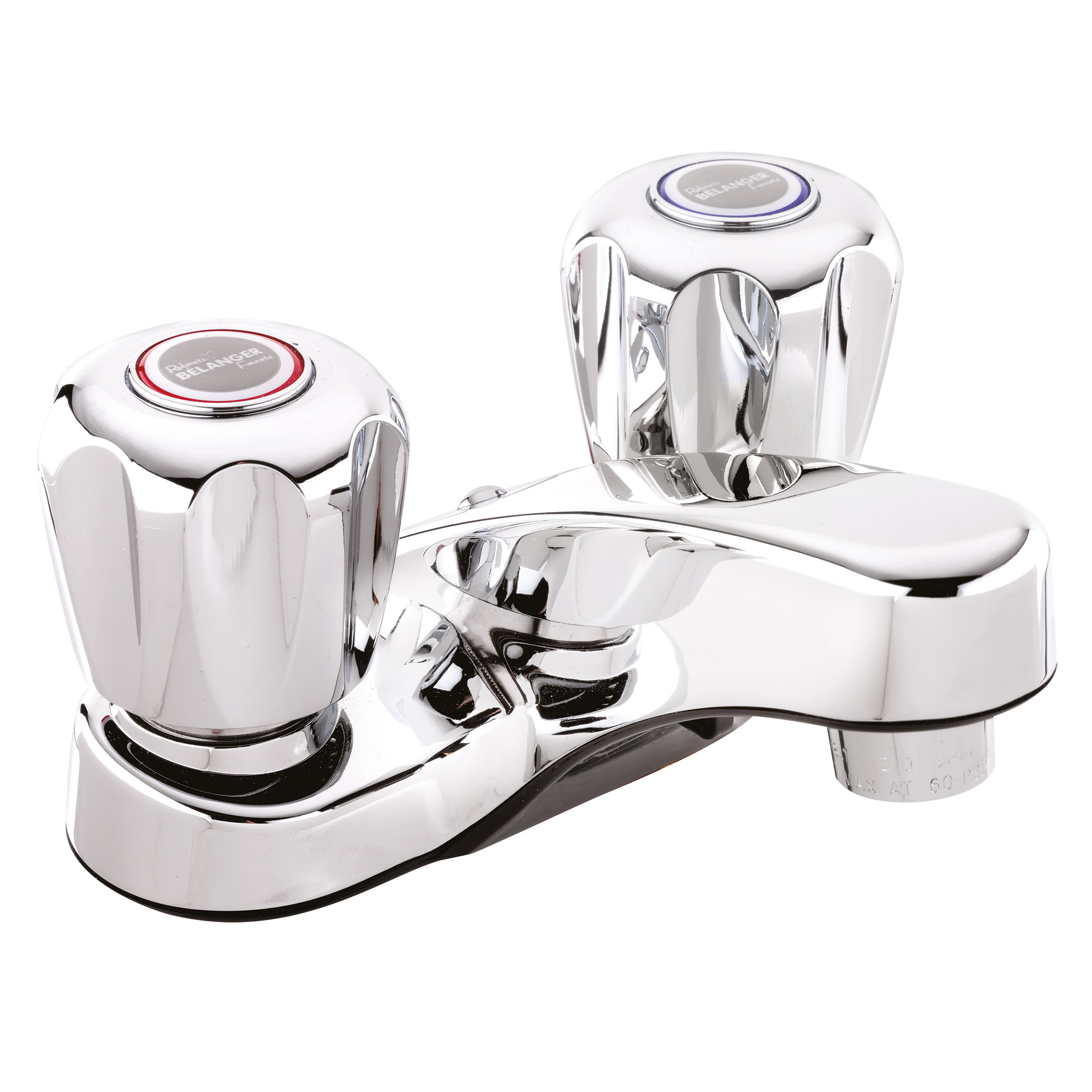 3063 5.13 X 7 X 5.5 In. Bathroom Sink Faucet With 2 Handles & 4 In. Centerset, Polished Chrome