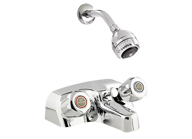 3068 8.5 X 13.75 X 4.19 In. Bathtub & Shower Faucet With 2 Handles, Polished Chrome