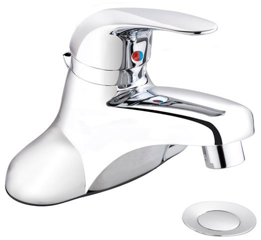 4124cp 6.5 X 7.5 X 10 In. Bathroom Sink Faucet With 1 Handle & 4 In. Centerset, Polished Chrome
