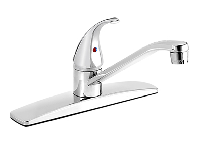 Ebo65bcp 11.02 X 12.8 X 2.36 In. Kitchen Sink Faucet With Low Arc Spout & 1 Handle, Polished Chrome