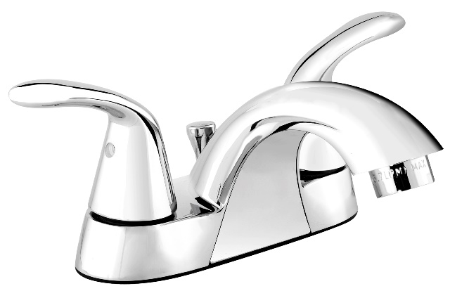 Eby74wcp Bathroom Sink Faucet With 2 Handles 4 In. Centerset, Polished Chrome