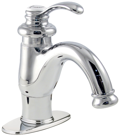 2.5 X 8 X 12 In. Bathroom Sink Faucet With 1 Handle, Single Hole & 4 In. Centerset, Polished Chrome