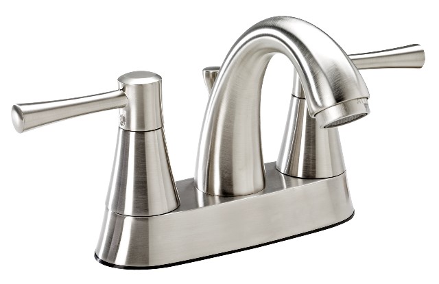 Neo74cbn Bathroom Sink Faucet With 2 Handles & 4 In. Centerset, Brushed Nickel