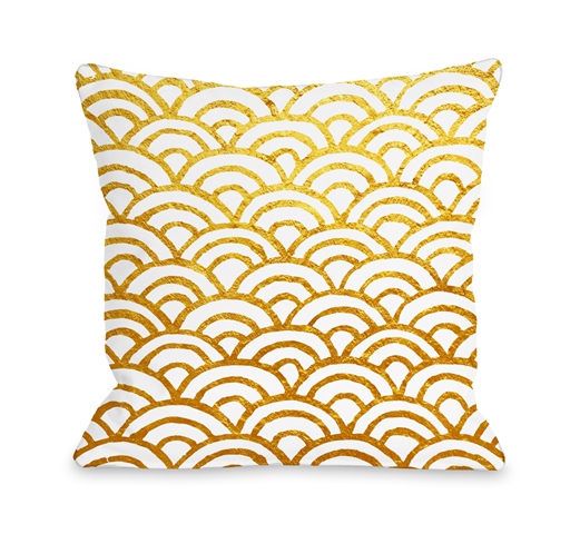 Scallop Throw Pillow, 16 X 16 In.