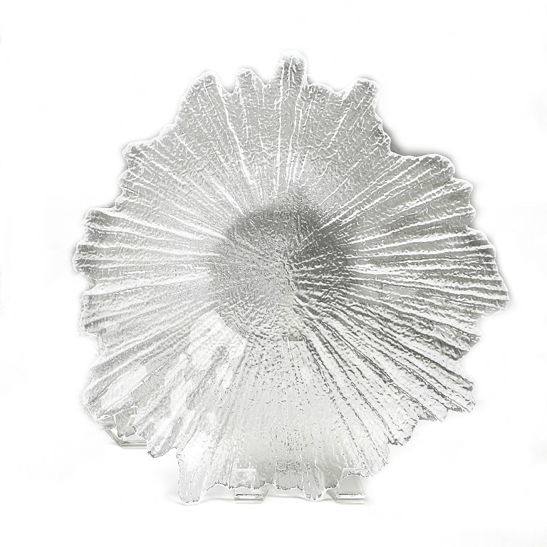 Red Pomegranate 2771-0 Coral 12 In. Clear Bowl