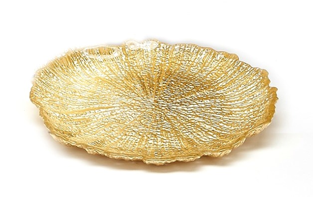 Red Pomegranate 2773-1 Coral 8 In. Gold Side Plate - Set Of 4