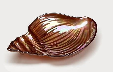 Conch Shell 11.5 In. Copper Luster Plate