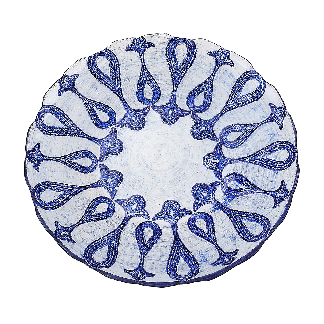 Larissa 8.5 In. Blue Silver Plate - Set Of 4