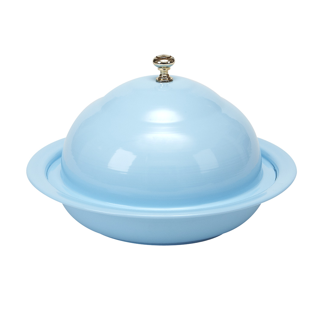 Vento 8.25 In. Turquoise Covered Bowl