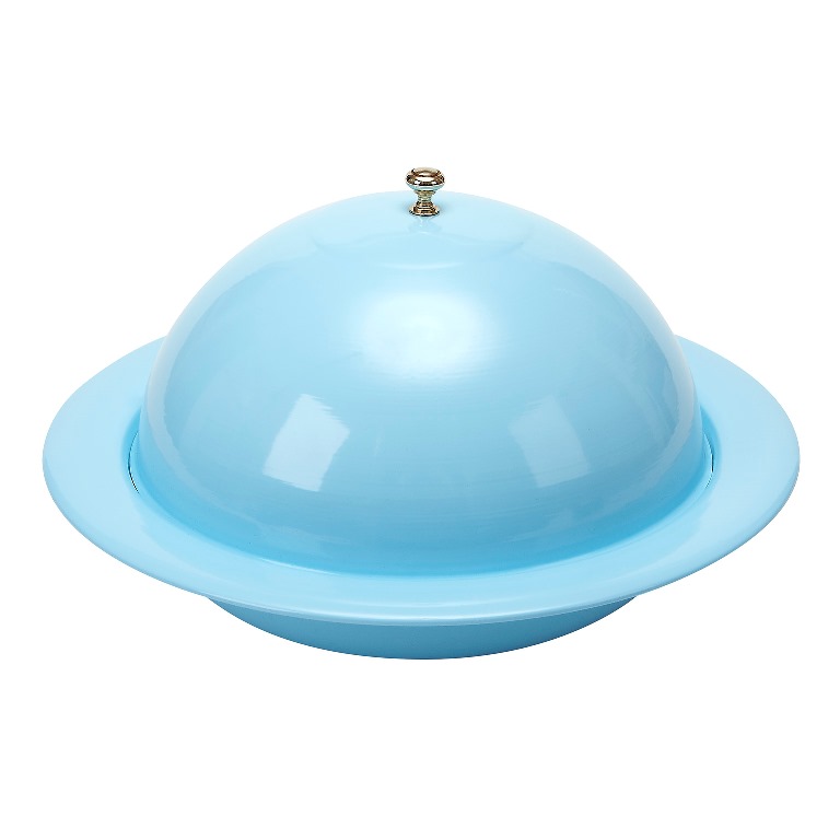 Vento 10 In. Turquoise Covered Bowl