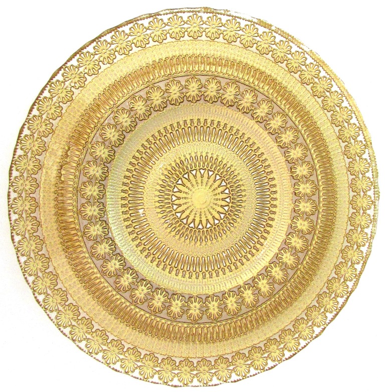 Florence Charger Plate, Gold - Set Of 4