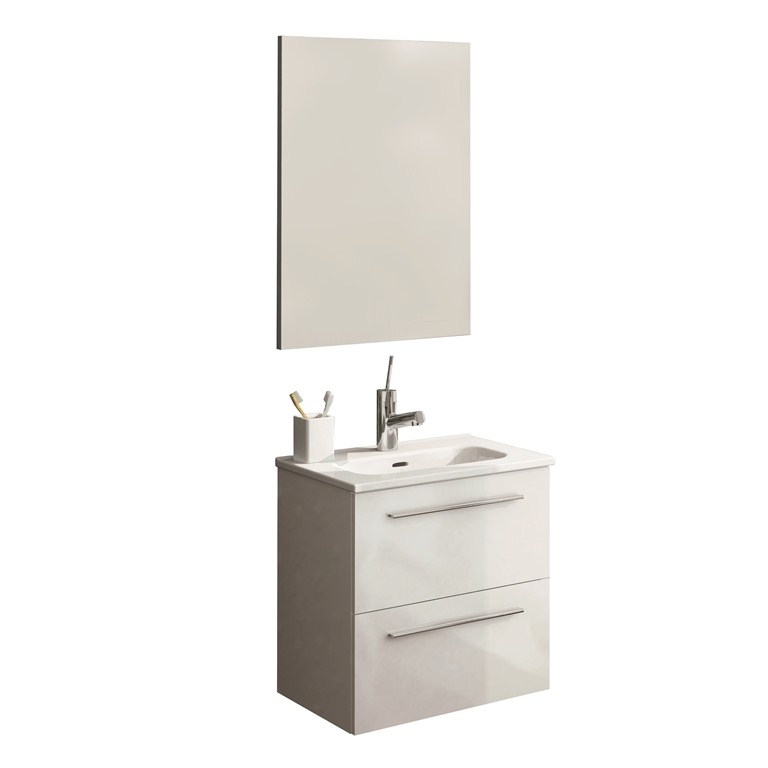 Royo Usa 125486 20 In. 2 Drawers Street Bathroom Vanity Set, White