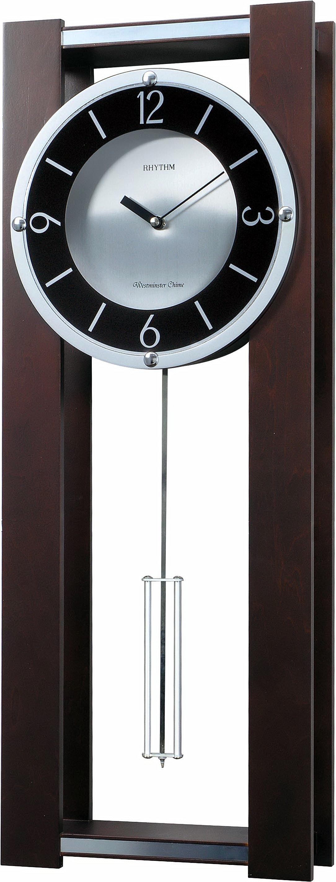 UPC 009136541067 product image for CMJ541UR06 Wsm Espresso ll Wooden Musical Clock | upcitemdb.com