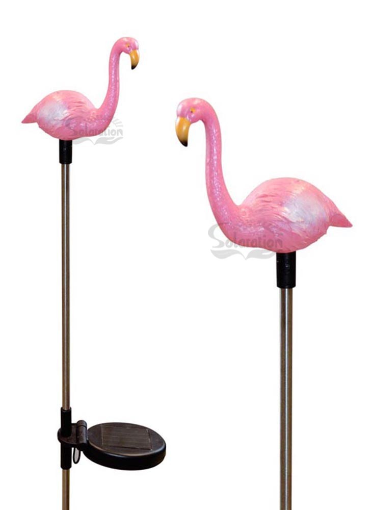 1031-2 Solaration Flamingo Solar Lights, Pink - Pack Of 2