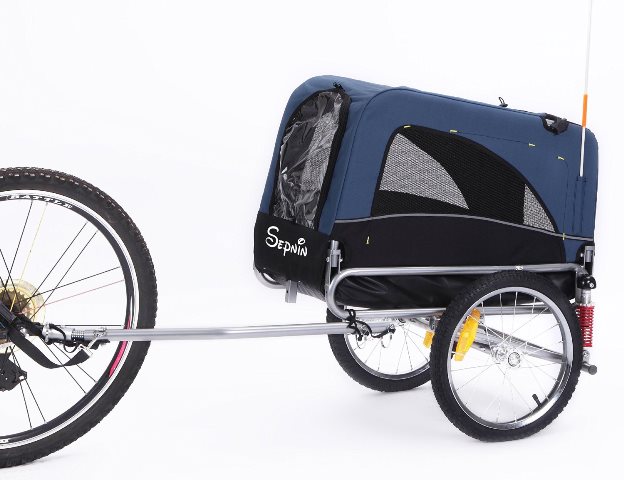 10308s-blue Small Bicycle Pet Trailer Only, Blue