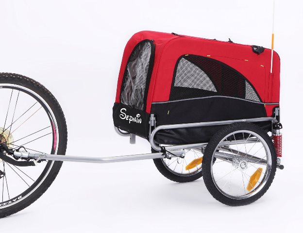 10308s-red Small Bicycle Pet Trailer Only, Red