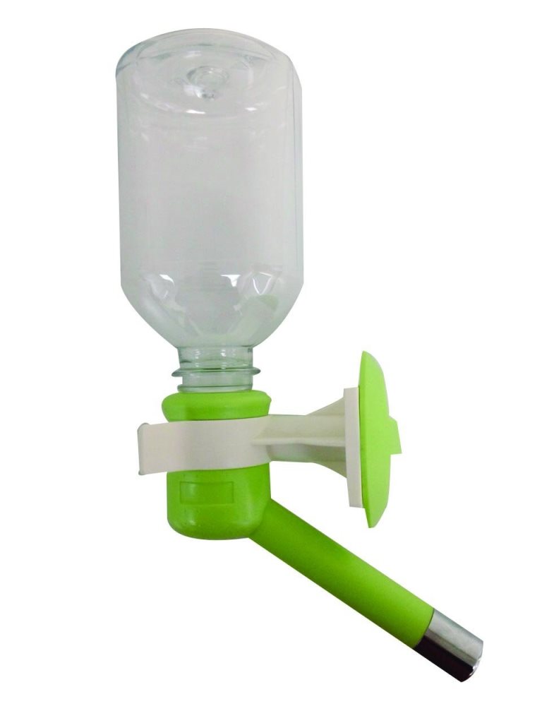 Choco Nose H590 11.2 Oz Patented No Drip Small & Medium Dog Water Bottle, Cat Water Feeder - Apple Green