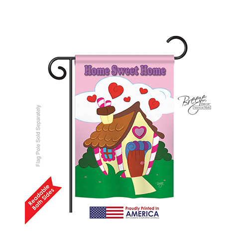 50039 Welcome Home Sweet Home 2-sided Impression Garden Flag - 13 X 18.5 In.