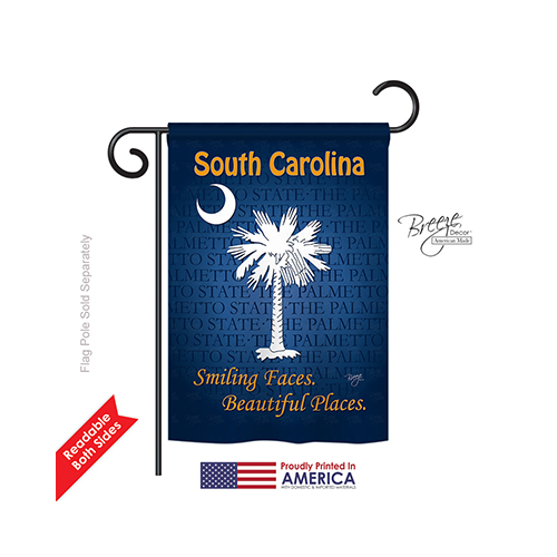 58148 States South Carolina 2-sided Impression Garden Flag - 13 X 18.5 In.