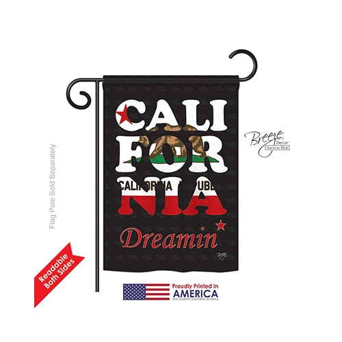58176 States California Dreamin 2-sided Impression Garden Flag - 13 X 18.5 In.