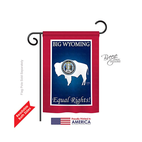 58189 States Wyoming 2-sided Impression Garden Flag - 13 X 18.5 In.