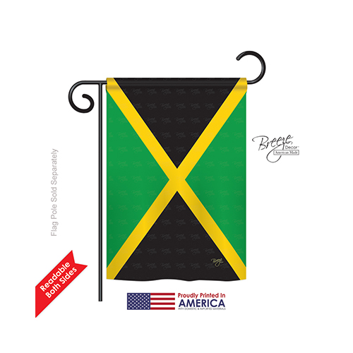 58125 Jamaica 2-sided Impression Garden Flag - 13 X 18.5 In.