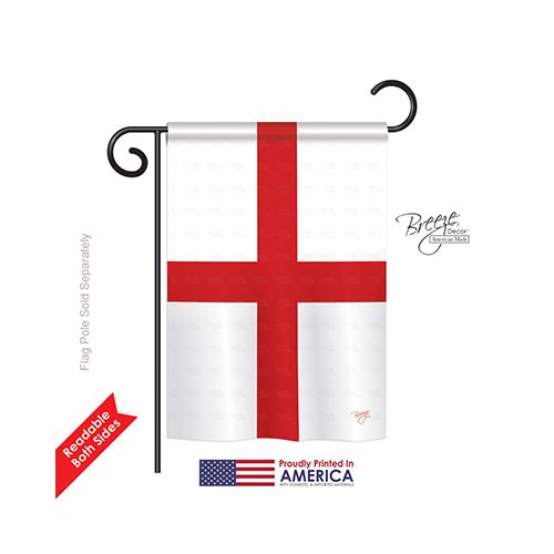 58168 England St. Georges Cross 2-sided Impression Garden Flag - 13 X 18.5 In.
