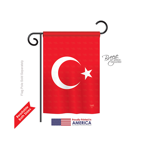 58194 Turkey 2-sided Impression Garden Flag - 13 X 18.5 In.