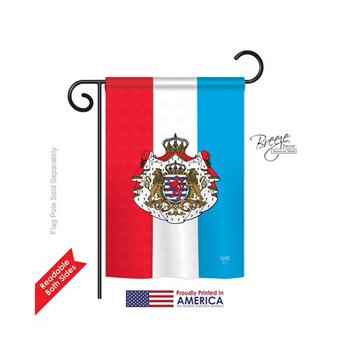 58199 Luxembourg 2-sided Impression Garden Flag - 13 X 18.5 In.