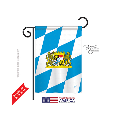 58202 Bavaria 2-sided Impression Garden Flag - 13 X 18.5 In.