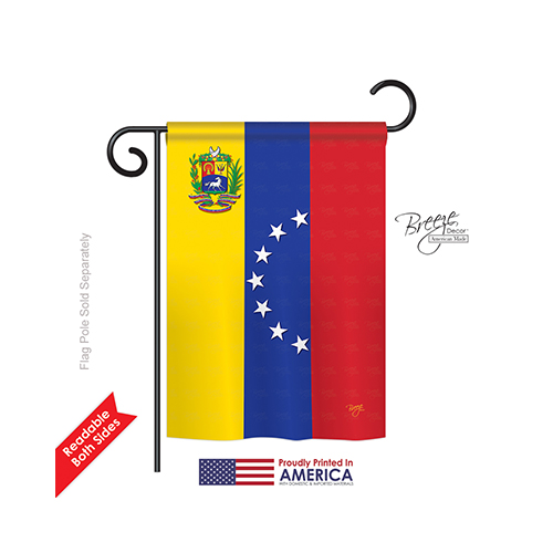 58203 Venezuela 2-sided Impression Garden Flag - 13 X 18.5 In.