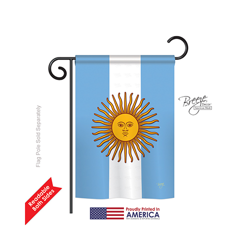 58214 Argentina 2-sided Impression Garden Flag - 13 X 18.5 In.