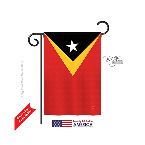 East Timor 2-sided Impression Garden Flag - 13 X 18.5 In.
