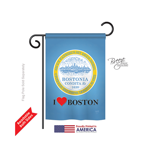 58150 Boston 2-sided Impression Garden Flag - 13 X 18.5 In.