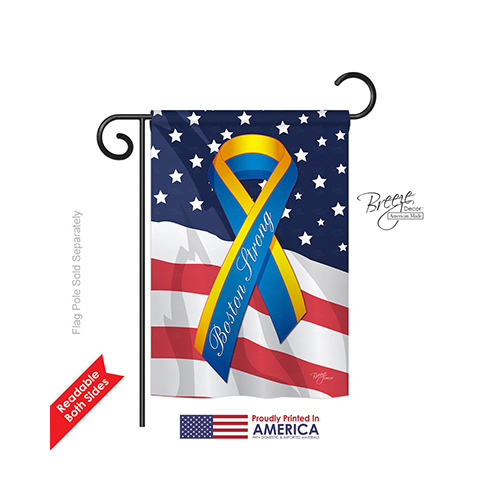 58159 Boston Strong 2-sided Impression Garden Flag - 13 X 18.5 In.