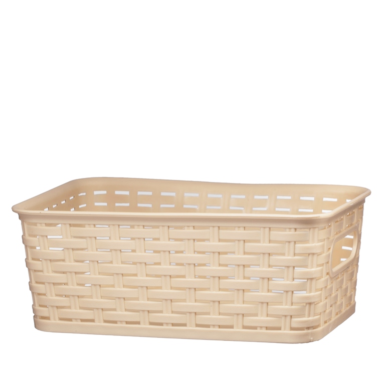 Nua Gifts 413 - Lb Small Rattan Storage Basket 11.38 X 7.38 X 4.25 In. - Light Brown