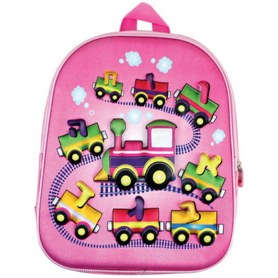 A&m Judaica And Gifts And Gifts 59065 Back Pack For Girl - Aleph Bet Train 12 X 14 In.