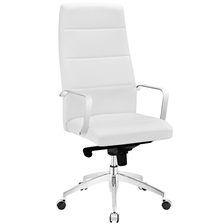 Modway Eei-2120-whi Stride Highback Office Chair, White
