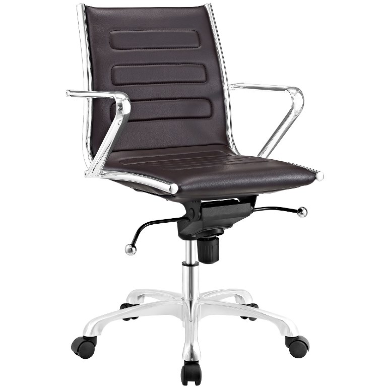 Modway Eei-2214-brn Ascend Mid Back Office Chair, Brown