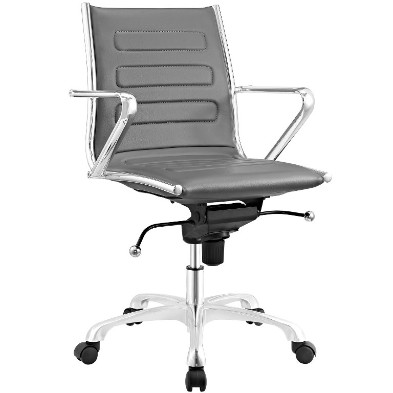 Modway Eei-2214-gry Ascend Mid Back Office Chair, Gray