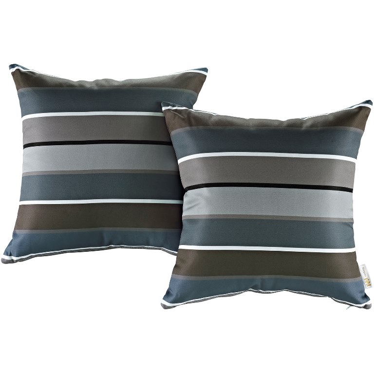 Modway Eei-2401-str Outdoor Patio Pillow Set, Stripe - 2 Piece
