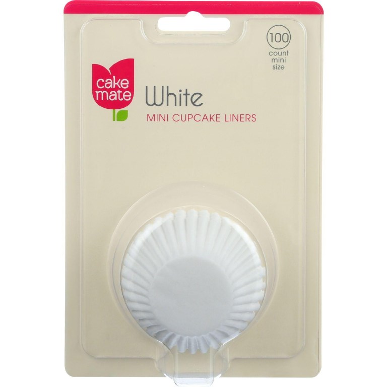 Hg0756288 Cupcake Mini Liners, White - Case Of 8 - 100 Count