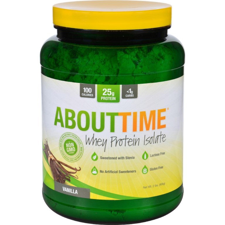 About Time Hg1739887 2 Lbs About Time Whey Protein Isolate - Vanilla